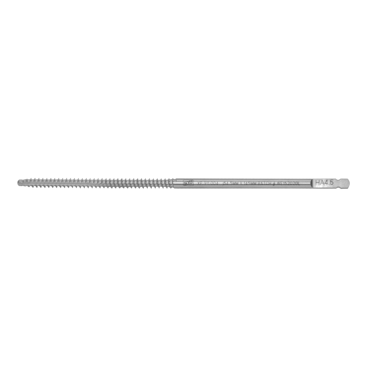 Bone-Tap-Quick-Coupling-End-Dia.-4.5mm-Thread-Length-70mm-Total-Length-145mm